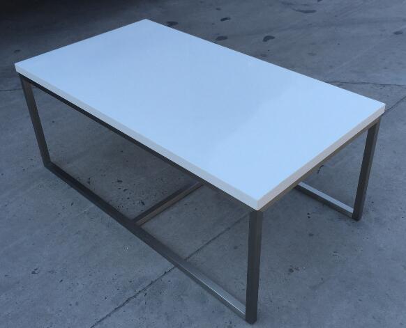 Tabla superior cepillada elegante de los muebles de la mesa de centro del vidrio durable moderno del cuadrado 0
