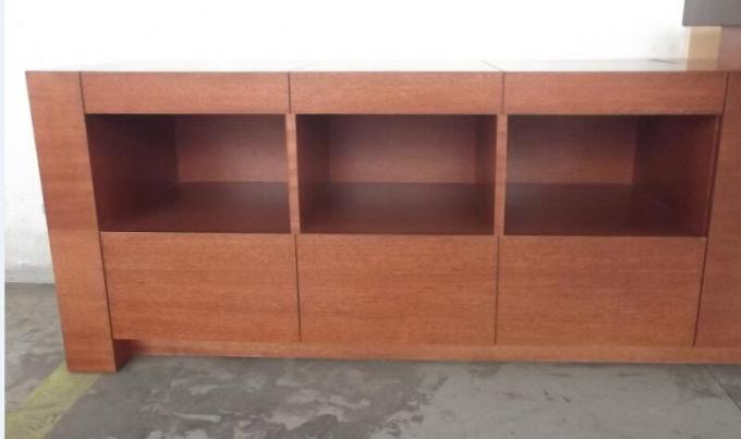 Escritorio de oficina en forma de L con los cajones de la diapositiva/Cherry Wood Desk montado 1