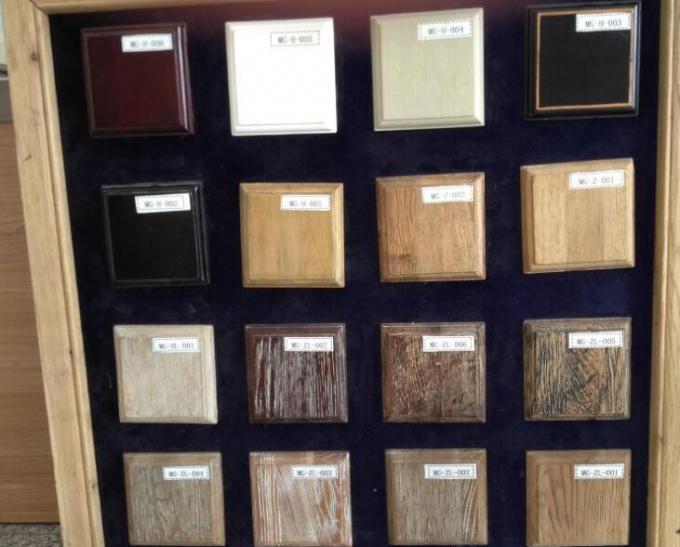 Sofás franceses beige de la sala de estar del estilo rural, sofá antiguo sólido de la tela de madera de roble 0