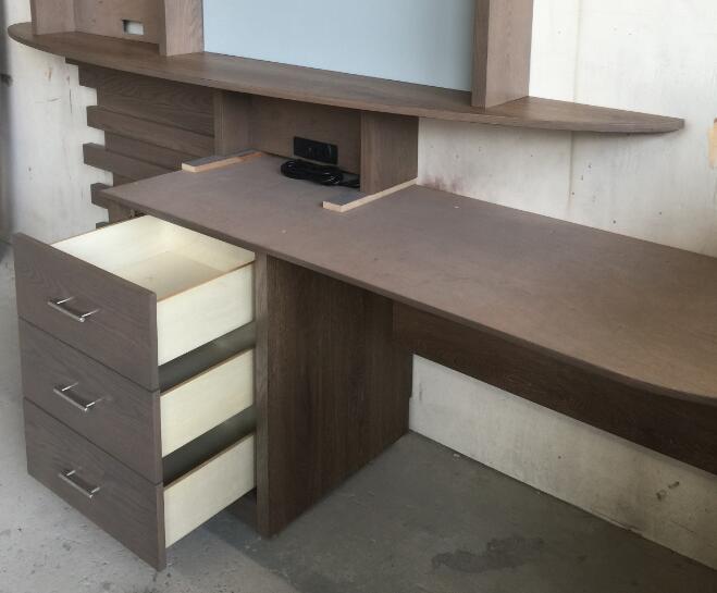 Completamente soporte de los muebles TV de Assambled, escritorio sólido del roble del top de la piedra 1