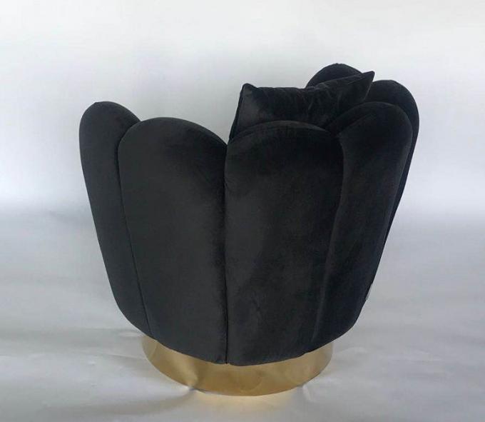 Butaca de lujo del Recliner de los 76*76*85CM de la tela moderna del terciopelo 1