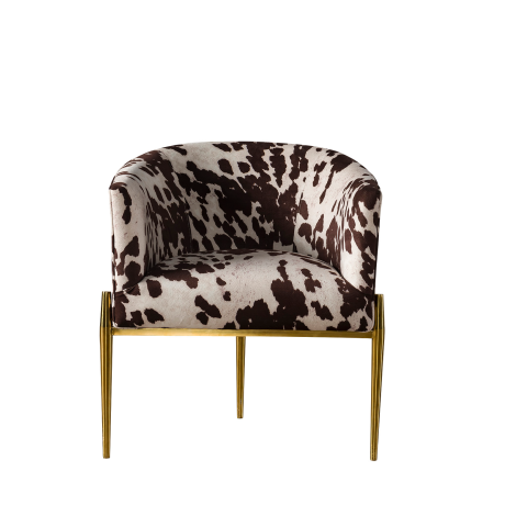 Sillas de lujo del comedor de los muebles de los estampados de animales los 74*74*78cm 0
