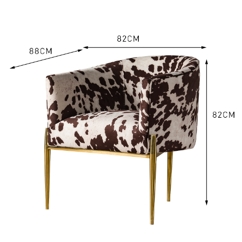 Sillas de lujo del comedor de los muebles de los estampados de animales los 74*74*78cm 1