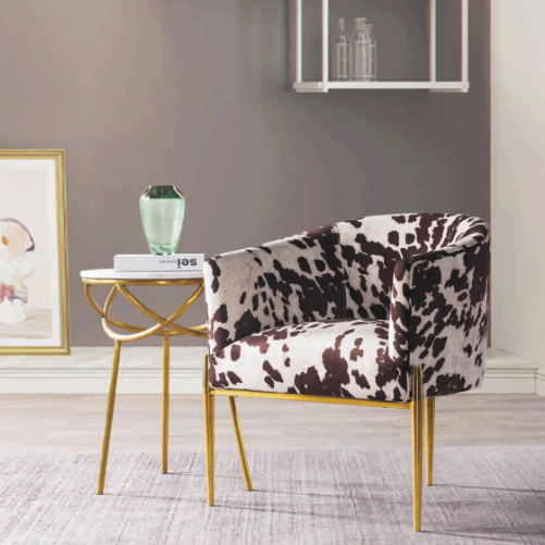 Sillas de lujo del comedor de los muebles de los estampados de animales los 74*74*78cm 2