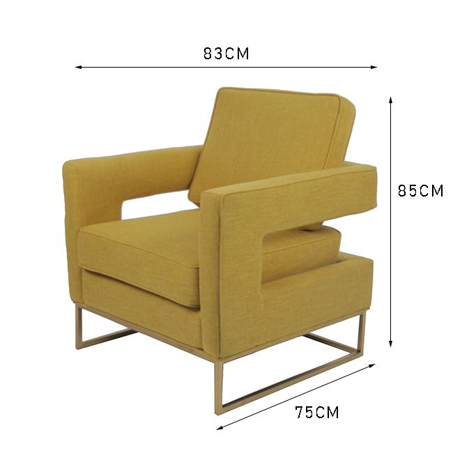Solos sillones caseros del acento de los 83x75x85cm 0