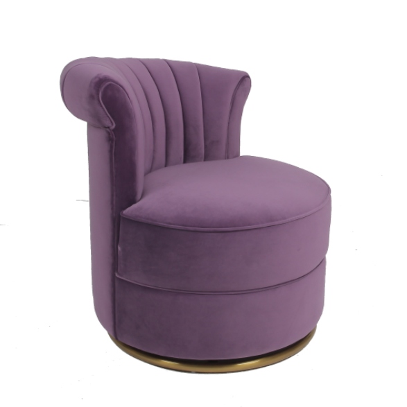 Sala de estar casera Sofa Chair de la tela H75cm del terciopelo 1