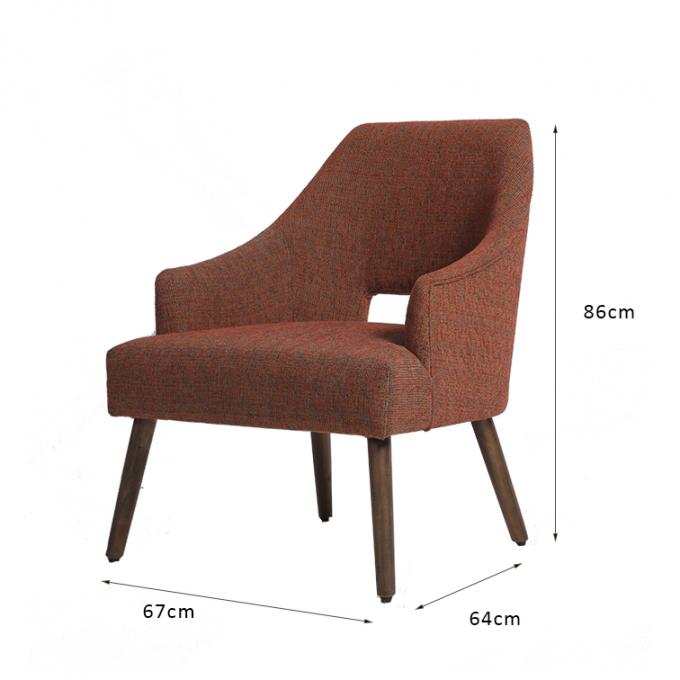 Sillas del comedor de los muebles de la tela de H86cm con la base de madera 0