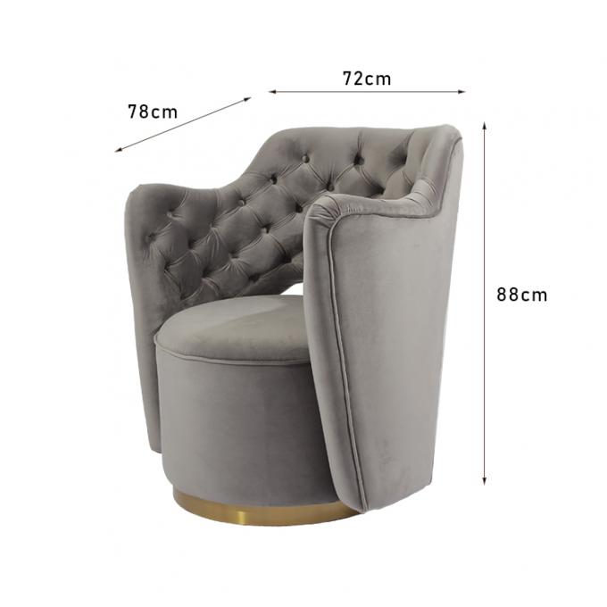Butaca interior de la sala de estar de la anchura del ocio los 72cm con Grey Buttons 0