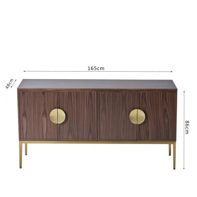 El gabinete TV del vino de H86cm coloca la madera sólida de los muebles del dormitorio del hotel de lujo 0