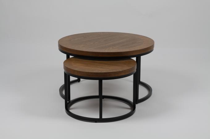 Tabla de la barra del café de las barras de hierro y diámetro retros 80X45 de la combinación de la silla 1