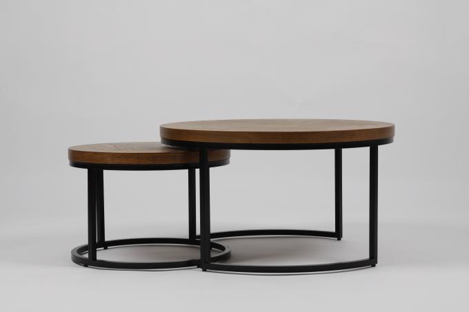 Tabla de la barra del café de las barras de hierro y diámetro retros 80X45 de la combinación de la silla 2
