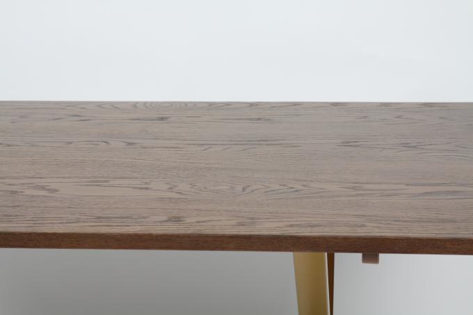 Gris de madera de la mesa de comedor del MDF del top del hierro de Modern Family 2