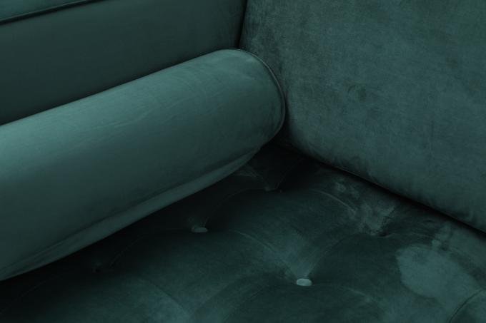 Sofá de tela de terciopelo avanzado moderno con marco de madera para muebles para el hogar 1