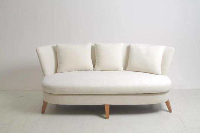 Tela moderna elegante del terciopelo con el marco de madera Sofa Set For Home Furniture 1