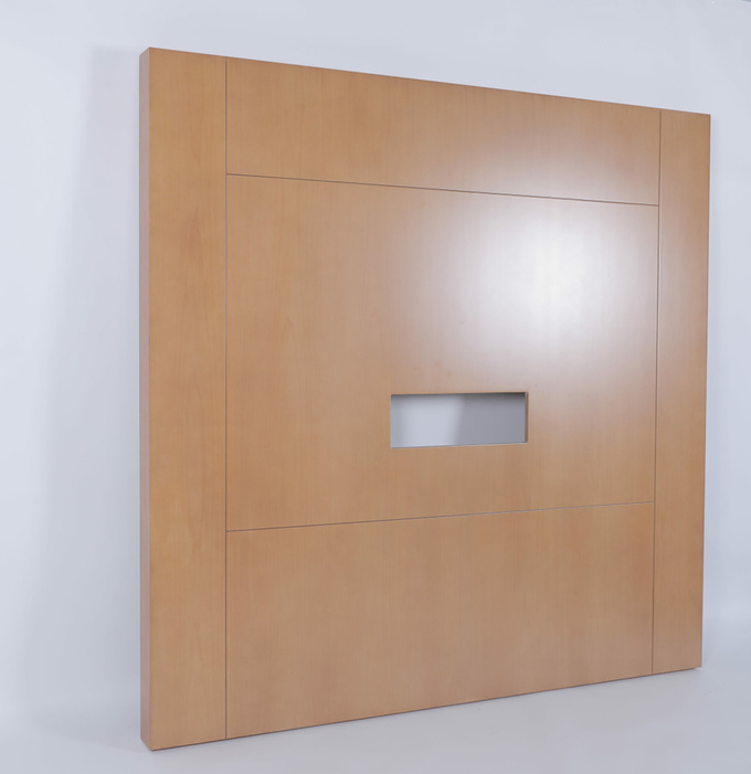 Panel de TV de madera para muebles de hotel comercial de lujo 1