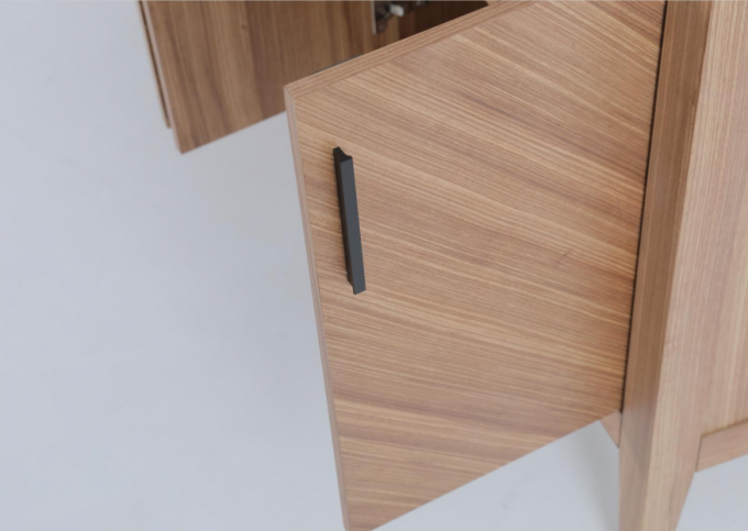 Cuadro de madera maciza y piernas Consola mesa pasillo mesa lateral pequeña 3