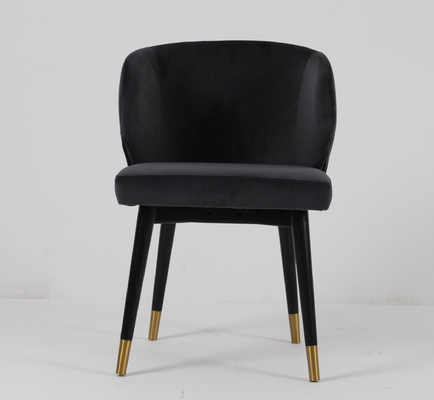 comprar El comedor negro de los muebles de la tela del terciopelo preside de lujo Fabricación en línea