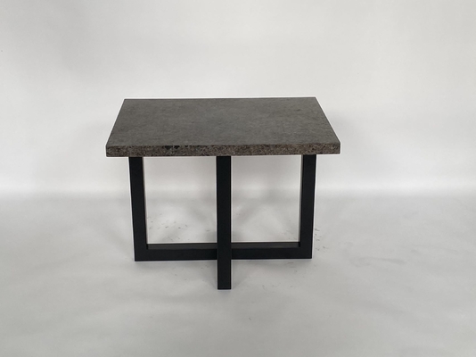 comprar Moderno de lujo de acero inoxidable de la base de la mesa de centro de la cabecera del top de la piedra Fabricación en línea