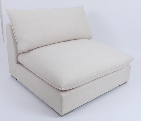 comprar Base de madera sólida de Seater Sofa Soft White Down Filling de la nube 1 Fabricación en línea