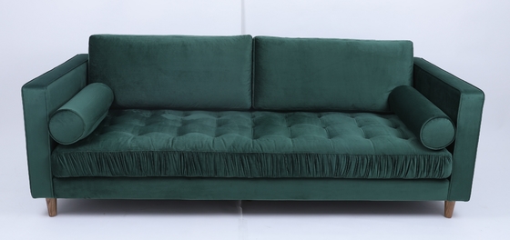 comprar Modulares empenachados abotonan la oficina Sofa Living Room 3 Seater Sectionals del terciopelo Fabricación en línea