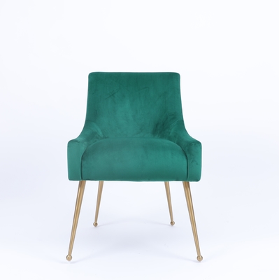 comprar Anuncio publicitario de oro y verde del metal de la tela de la sala de estar del ocio de la silla Fabricación en línea