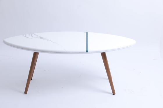 comprar Ronda del café del Mdf de la sala de estar de Tisch Center Tea Bedside Table de los muebles pequeña con las piernas de madera Fabricación en línea