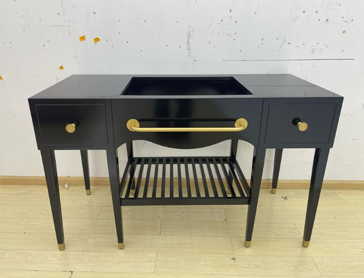 comprar Vanidad de encargo moderna del cuarto de baño con el ODM del OEM de la consola del metal Fabricación en línea