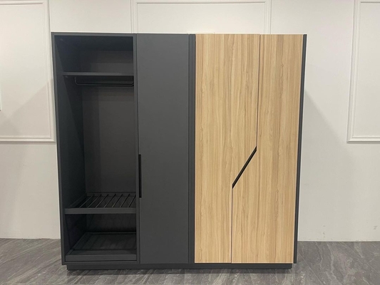 comprar Guardarropa de madera moderno modificado para requisitos particulares del tamaño para el soporte del cuarto de invitados solamente Fabricación en línea