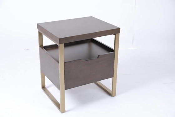 comprar Acero inoxidable de madera sólido de la noche de la mesita de noche de encargo del soporte Fabricación en línea