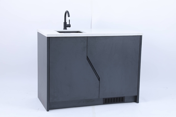 comprar Vanidad de encargo moderna del cuarto de baño con el top de mármol Fabricación en línea