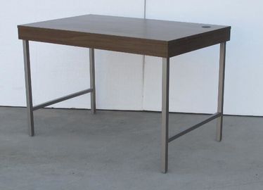 comprar Piernas superiores de madera del metal del escritorio del hotel para el estudio/cenar, color oscuro Fabricación en línea