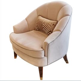 comprar Sofás de la sala de estar de la tapicería de la tela, parte alta de madera del sillón del hotel Fabricación en línea
