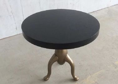 Un buen precio. Tablas de madera antiguas con base metálica del comedor para la hospitalidad, diámetro 36*30H en línea