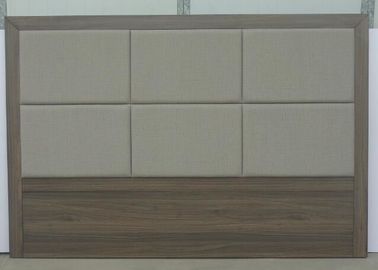 Un buen precio. Cabeceros tapizados del estilo del hotel, tablero trasero de madera de la cama del MDF con el pasador doble en línea