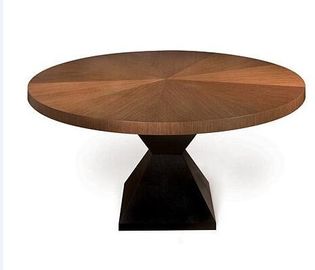 Un buen precio. Mesa de comedor sólida redonda/del cuadrado del roble, mesa de comedor redonda de encargo del pedestal en línea