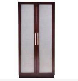 comprar Guardarropa de madera de la habitación de 2 puertas con los cajones dentro, chapa de la nuez Fabricación en línea