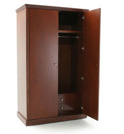 comprar Guardarropa de madera derecho libre de 2 puertas, guardarropas de madera sólidos para el hotel moderno Fabricación en línea