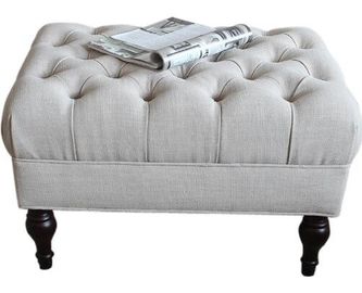 comprar Muebles de lujo tapizados de madera de roble del banco de Ottoman del dormitorio para el hotel Fabricación en línea