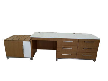 comprar Escritorio superior de cristal de los muebles del hotel con los cajones multi completamente Assambled Fabricación en línea