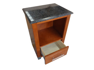 comprar Mesitas de noche de madera del hotel del top de la piedra un cajón para el tablero del MDF del dormitorio Fabricación en línea