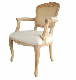 comprar Estilo francés de la silla de madera del ocio de la tapicería de la tela para la sala de estar que cena la silla Fabricación en línea