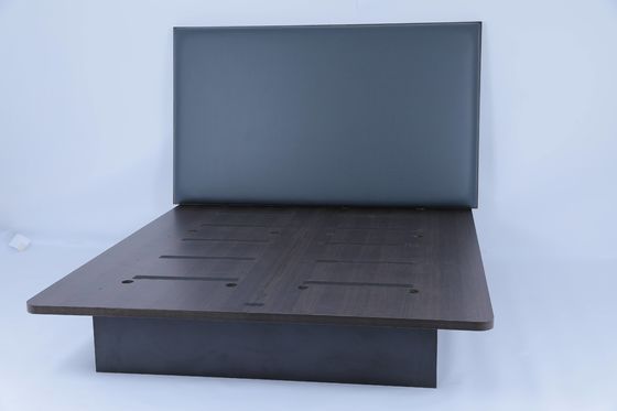 comprar Cama moderna con casco de vinilo Hoteles casa muebles de dormitorio conjuntos Fabricación en línea