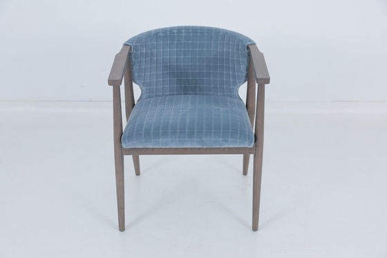 comprar Sillones de comedor de hospitalidad de época silla de brazos azul de roble Fabricación en línea