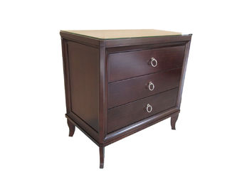 comprar Soporte de rey Size Wooden Night de 3 del cajón de la nuez del final mesitas de noche del hotel Fabricación en línea