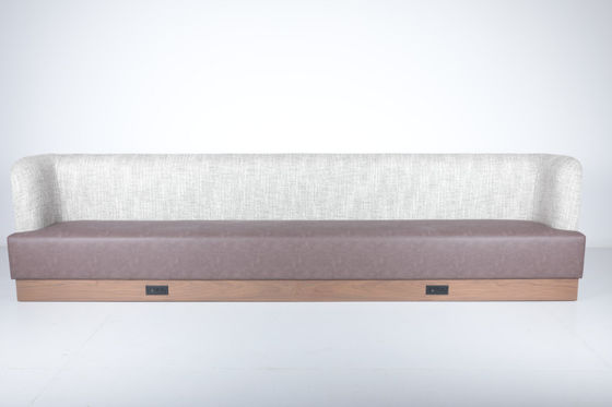 Un buen precio. El estilo americano de madera maciza sala de estar sencilla cabina de fila recta en línea