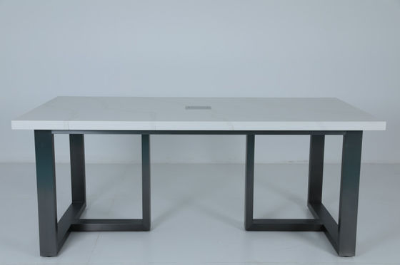 Un buen precio. Mesa de bar de hotel de estilo moderno personalizado con parte superior de piedra y base de acero inoxidable en línea