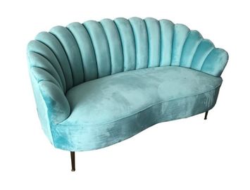 comprar La tela del terciopelo de Bule empenachó el sitio moderno de Chesterfield Sofa For Big Lots Living Fabricación en línea