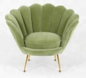 comprar Casarse el sofá del terciopelo del acontecimiento, sofá verde del terciopelo de la tapicería con la pierna de acero inoxidable Fabricación en línea
