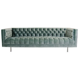 comprar Sofá clásico de lujo de la sala de estar del terciopelo del recliner de los muebles europeos con con base metálica de oro Fabricación en línea