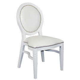 comprar Boda apilable antigua blanca Louis de madera de roble del final del estilo francés que cena la silla Fabricación en línea